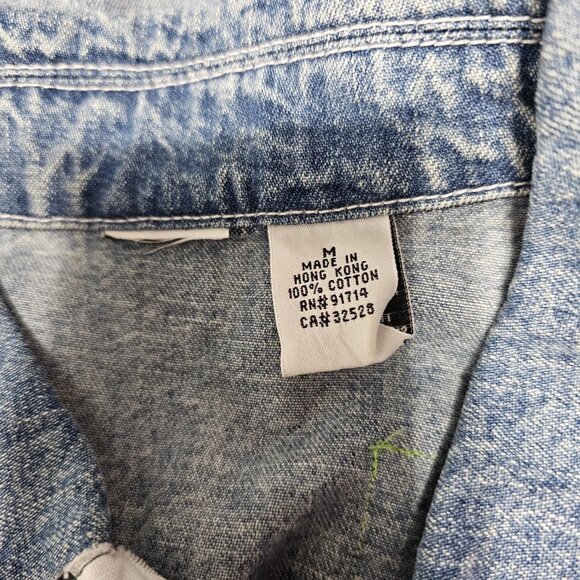 Upcycled Oversized Jean Jacket Medium - Picture 7 of 8